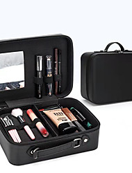 cheap -Double Layer Travel Makeup Bag Portable Cosmetic Bag with Divider Organizer Case for Storage Cosmetics Make up Brush Large Capacity Toiletry Bag for Women and Girls