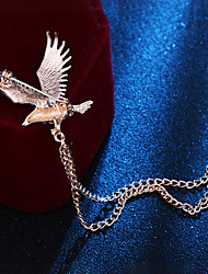 cheap -Men&#039;s Brooches Geometrical Eagle Artistic Simple Luxury Fashion European Brooch Jewelry Golden Silver / Black Silver For Wedding Street Daily Work Festival