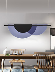 cheap -80 cm Pendant Light LED Acrylic Metal Blue Nordic Style Living Room Dining Room Restaurant 220-240V