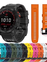 cheap -1 pcs Smart Watch Band for Garmin Fenix 7/6/5/5 Plus 22mm Silicone Smartwatch Strap Matte Adjustable Fadeless Printed Sport Band Replacement  Wristband