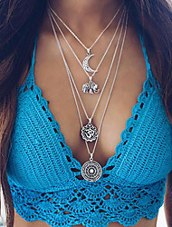 cheap -1pc Pendant Necklace Necklace For Women&#039;s Street Gift Beach Alloy / Layered Necklace