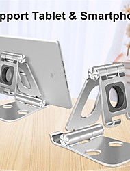 cheap -Portable Phone Holder Stand For Iphone 13 12 11 Pro MAX IPad Tablet Slip Resistant   Metal Foldable Stand