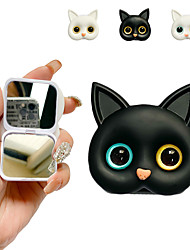 cheap -3D Cat Phone Stand Cute Vanity Mirror Ring Mobile Holder For iPhone 13 12Pro Max X 8 Xiaomi Realme Samsung Girl Gift Portable