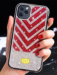 cheap -Phone Case For Apple Back Cover iPhone 13 Pro Max 12 11 SE 2022 X XR XS Max 8 7 Rhinestone Shockproof Anti-Scratch Crystal Diamond TPU PC