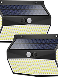 cheap -2PCS Outdoor Wall Lights LED Solar Light Motion Sensor with 3 Lighting Modes 270  Wide-angle Lighting IP65 Waterproof. The Wireless Safety Solar Floodlight is Applicable to the Peripheral Fence Yard