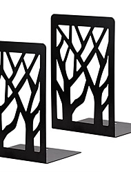 cheap -2PC tree shadow book stand retro personality metal bookend