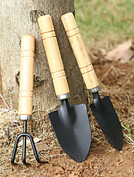 cheap -3pcs/ Sets Of Mini Gardening Tools Wooden Handles Shovel Rakes Shovels Children&#039;S Flowers Flowers Shovels Flower Shovels Garden Gardens Tools