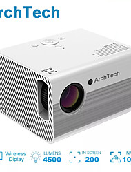 cheap -HODIENG T10 LED Projector Built-in speaker Mini Handheld Pocket Portable WIFI Projector Video Projector for Home Theater 1080P (1920x1080) 200 lm Compatible with TV Stick HDMI USB TF VGA