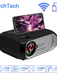 cheap -ArchTech T7 Projector 1080P Home Theater Support 2K Wired/Wireless Video Game LED Beamer HDMI USB Sync Phone Movie Proyector