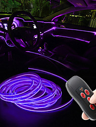 cheap -Car Interior LED Strip Lights Decorative Ambient Atmosphere Lamp 64 Colors Sound Control USB EL Wire Neon Music Sync