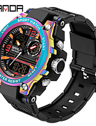 cheap -SANDA Digital Watch for Men Analog - Digital Digital Stylish Stylish Tactical Watch Waterproof Calendar Alarm Clock Plastic Silicone Fashion