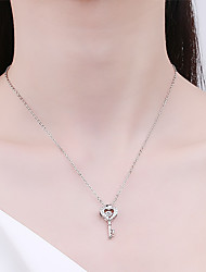 cheap -Pendant Necklace Chain Necklace Necklace Women&#039;s Imitation Diamond Artistic Simple Elegant Fashion Vintage Silver Gold 76 cm Necklace Jewelry 1pc for Wedding Street Daily Holiday Festival Geometric