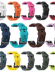 cheap -1 pcs Smart Watch Band for Garmin Fenix 7X / 6X Pro / 5X / 3/3 HR 26mm Silicone Smartwatch Strap Matte Adjustable Fadeless Printed Sport Band Replacement  Wristband
