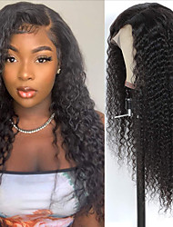 cheap -130%/150%/180% Full Lace Human Hair Wigs For Black Women Front Lace Curly Brazilian Remy Hair Deep Wave Pre Plucked Glueless Wig