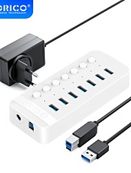 cheap -ORICO USB3.0 HUB 7/10/13/16 Ports Powered USB 3.0 HUB BC1.2 Charger USB HUB With Individual On/Off Switches and 12V/2A Power Adapter For Desktop