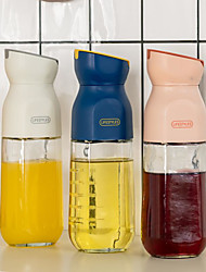 cheap -400ml Glass Oil Pot Leak-proof Oil Bottle Kitchen Household Automatic Opening And Closing Seasoning Sauce Soy Sauce Small Vinegar Bottle Oil Tank