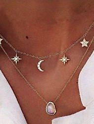cheap -1pc Pendant Necklace Necklace For Women&#039;s Pink Street Gift Beach Alloy Mismatched Star