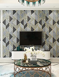 cheap -modern minimalist 3d three-dimensional deerskin velvet geometric polygon tv background wallpaper bedroom living room non-woven wallpaper