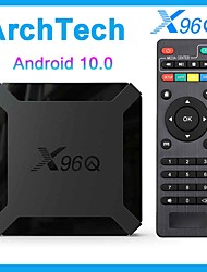 cheap -X96Q Android 10 TV Box Allwinner H313 2GB 16GB 2.4GHz WiFi 4K Media Player Google Gaming 3D Video Smart TV Set top Box pk h96max
