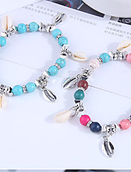 cheap -Women&#039;s Charm Bracelet Classic Birthday Personalized Stylish Artistic Simple Trendy Turquoise Bracelet Jewelry Blue / Rainbow For Christmas Party Evening Daily Beach Festival