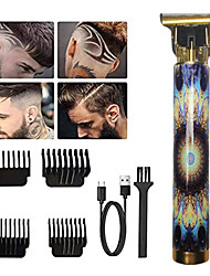 cheap -Vintage 0mm Cordless Beard Hair Trimmer Professional Razors Electric Shaver Clipper For Men Hair Cutting Machine Barber
