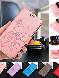 cheap -Phone Case For Apple Wallet Card iPhone 13 Pro Max 12 11 SE 2022 X XR XS Max 8 7 with Stand Magnetic Card Holder Slots Flower PU Leather