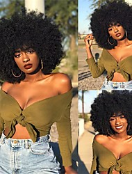 cheap -Afro Wigs for Black Women Short Curly Afro Kinky Wig 70s Bouncy Huge Fluffy Puff Wigs Premium Synthetic for Cosplay and Daily