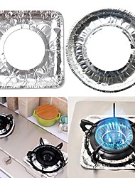 cheap -Gas Stove Aluminum Foil Cleaning Pad Heat-resistant Greaseproof Paper Stove Burner Protective Cover Kitchen Accessories