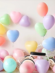 cheap -Macaron Heart-Shaped Latex Balloons Wedding Party Decoration Happy Birthday Anniversary