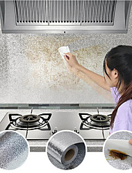 cheap -Kitchen Oil-proof Self Adhesive Stickers Stove Anti-fouling High-temperature Aluminum Foil Wallpaper Cabinet Film Contact Paper