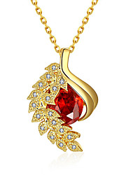 cheap -May Polly New classic romantic red zircon women&#039;s Necklace