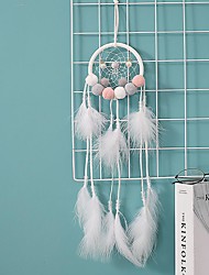 cheap -new product plush ball handmade dream catcher soft girl room decoration aerial lighting pendant birthday gift xr161