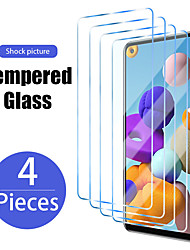 cheap -Phone Screen Protector For Samsung A32 A12 A72 A52 A42 Galaxy A11 Galaxy A71 Tempered Glass 4 pcs High Definition (HD) 9H Hardness Scratch Proof Front Screen Protector Phone Accessory
