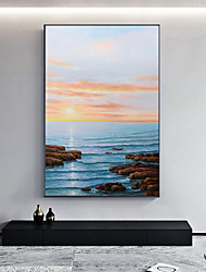 cheap -Handmade Oil Painting CanvasWall Art Decoration Abstract Knife PaintingSeascape Landscapefor Home Decor Rolled Frameless Unstretched Painting