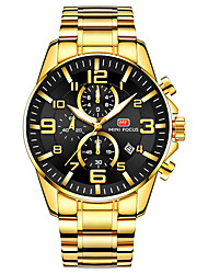 cheap -MINI FOCUS Quartz Watch for Men Analog Quartz Stylish Stylish Modern Style Waterproof Stopwatch Noctilucent Alloy Alloy Fashion