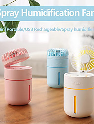 cheap -T9 Humidifier Fan Portable Quiet Operation 2000mAh Battery Strong Airflow 3 Speed USB Charging Electric Fan
