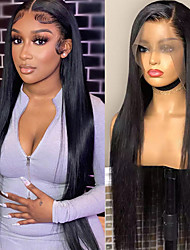 cheap -Straight HD Lace Front Human Hair Wigs Pre Plucked Remy Brazilian 4x4 Closure Wigs For Women 4x4/13x4 Lace Front Transparent Lace Frontal Wigs