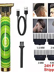 cheap -Vintage t9 Hair Trimmer Machine Cordless Hair Clipper Hair Cut Machine Beard Clipper Hair for Men USB Charging