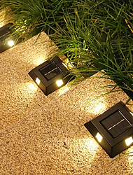 cheap -4pcs Solar Wall Light Outdoor Lighting Waterproof for Home Patio Garden Balcony Buried Lawn Lamp Walkway Decoration Night Lights