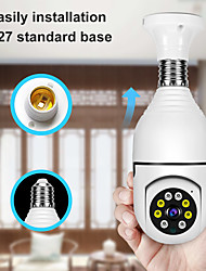 cheap -360 Degree Panoramic Rotating Home Lamp Head Surveillance Camera HD Night Vision Bulb Network Indoor Monitor