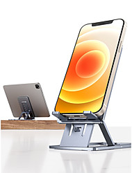 cheap -Cell Phone Holder Stand Mount Foldable Ultra Thin Phone Stand for Desk Bedside Compatible with iPad All Mobile Phone Phone Accessory Metal Foldable Desk Phone Stand Adjustable Tablet Stand
