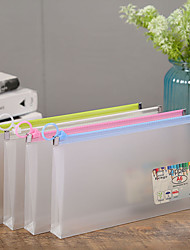 cheap -Document Bag PP Waterproof Clear Multicolor File Organizer A4 Size Receipts Documents