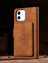 cheap -Phone Case For Apple Wallet Card iPhone 13 Pro Max 12 11 SE 2022 X XR XS Max 8 7 Wallet Zipper with Wrist Strap Solid Colored PU Leather