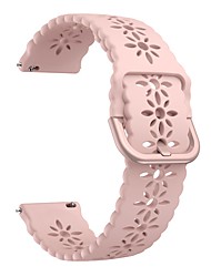 cheap -Lace silicone band for women and girls beautiful and romantic 20mm strap for Samsung Huawei and Amazfit wedding smartwatch