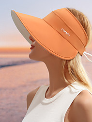 cheap -double-sided wearing shell sun hat women&#039;s summer anti-ultraviolet big brim cover face empty top sun hat all-match sun hat