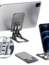 cheap -Cell Phone Holder Stand Mount Foldable Ultra Thin Phone Stand for Desk Office Compatible with iPad All Mobile Phone Phone Accessory ABS Slim Mini Foldable Desk Phone Stand Adjustable Tablet Stand