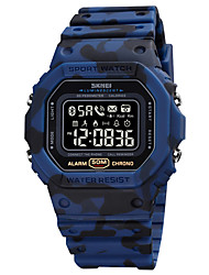 cheap -SKMEI Digital Watch for Men Digital Digital Stylish Stylish Casual Waterproof Alarm Clock Stopwatch Plastic PU Leather Fashion