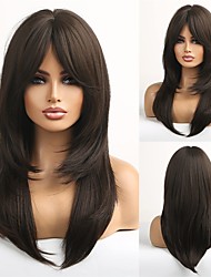 cheap -Women&#039;s Black Wig Layered Natural Color