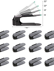cheap -double-layer shoe support adjustable shoe rack plastic integrated shoe storage organizer shoe rack cross-border explosion