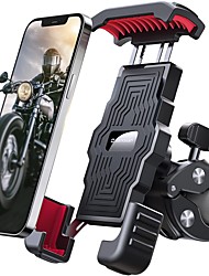 cheap -One-Push Motorcycle Phone Mount 15s Quickly Install1 Second Automatically Lock &amp; ReleaseHigh-Speed Secure SwitchBike Accessories for MotorcycleWidely Compatible for Cellphone(4.7-7)